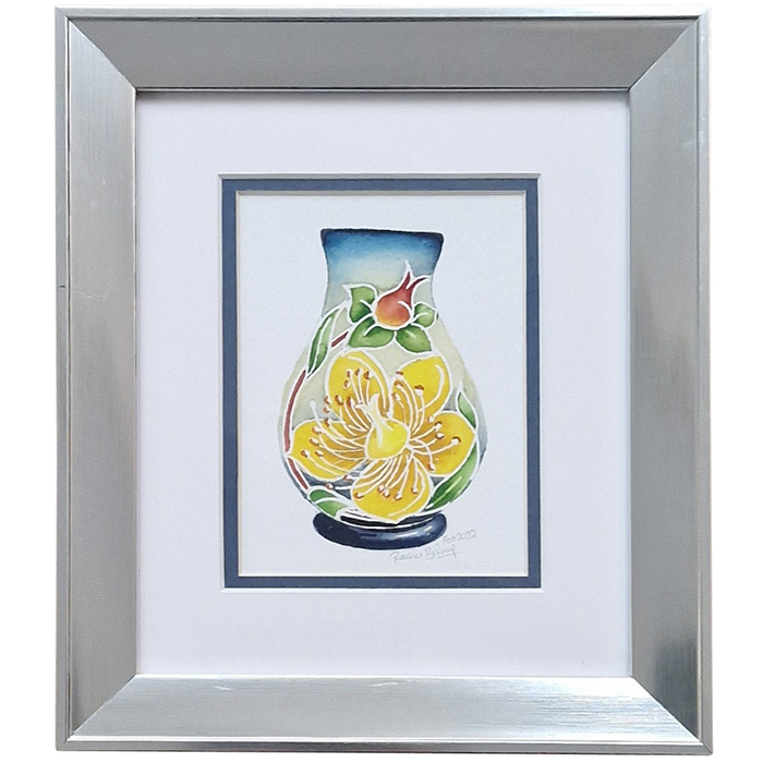 Hypericum Golden Jewel - Vase + Watercolour